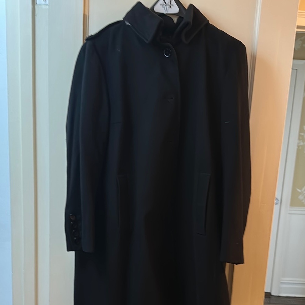 Burberry Classic Black Wool Women's Coat